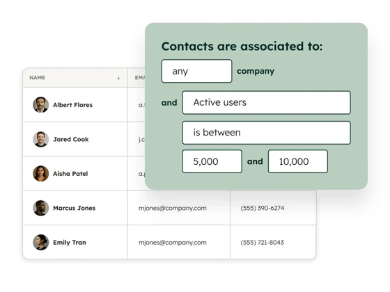 Marketing Hub - Segments Builder